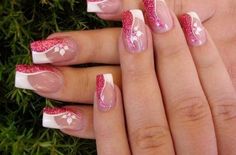 Love it Fingernail Designs, White Nail Art, Finger Nails, Super Nails, Pretty Nail Art, White Nail, Gel Nail Designs, Beautiful Nail Art