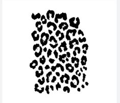 a black and white photo of a leopard print on a white background, with the word's name in it