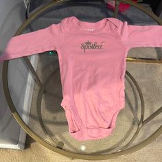 Pink Long Sleeve Onesie From The Children’s Place. Never Worn And In Perfect Condition. Long Sleeve Pink Onesie For Playwear, Pink Long Sleeve Onesie For Playwear, Cute Pink Long Sleeve Onesie, Pink Long Sleeve Tops For Playtime, Playful Pink Tops For Babies, Pink Cotton Onesie For Spring, Pink Cotton Top For Playtime, Pink Cotton Tops For Playtime, Pink Cotton Onesie For Playwear