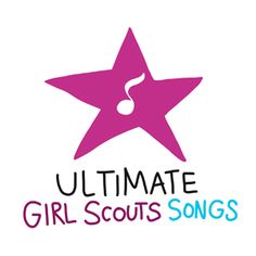 the logo for ultimate girl scout's song contest, with a star on it