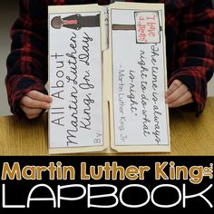 martin luther king lapbook for kids