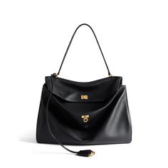 rodeo large handbag Large Black Handbags, Bags 2024, Black Balenciaga, Large Leather Bag, Leather Key Holder, Balenciaga Handbags, Dream Aesthetic, Large Handbag, Medium Handbags