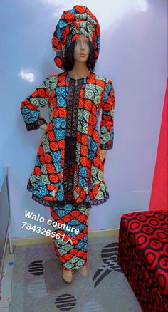 Walo Couture Femme, Long African Dresses, Kente Styles, African Inspired Clothing, Ankara Style, African Print Dress, African Clothing Styles