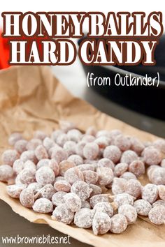 recipe for honey balls from outlander. Diy Honey Candy, Candy Made From Honey, Candy Made With Honey, Honey Candy Recipe Simple, Homemade Hard Candy Recipes, Honey Comb Candy Recipes, How To Make Hard Candy, Healthy Homemade Candy, Honey Hard Candy Recipe