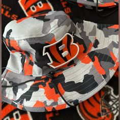 (Sample) Bengal Fan Bucket Hat. (Nwot) Black Orange, Orange Black, Bucket Hat, Accessories Hats, Mens Accessories, Man Shop, Fan, Orange, Hats