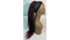 "* Drawstring Ponytail * HUMAN HAIR & Synthetic Fiber Blend * BURGUNDY / DARK CHERRY RED / Maroon * Length: 28 inches * Long Natural Wavy * Mermaid Waves * Brazilian Waves * Natural \"YAKI\" Texture * Hair Extension" Long Loose Curls, Dark Cherry Red, Texture Hair, Mermaid Waves, Blonde With Dark Roots, Mobile Display, Drawstring Ponytail, Glamorous Hair, Beautiful Wigs