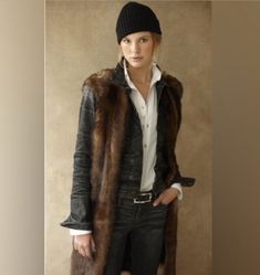 Long Fur Vest Outfit, Holy Chic, Brass Belt, Ralph Lauren Style, Ralph Lauren Logo, Lauren Brown, Blue Label, Ralph Lauren Collection, Deep Brown