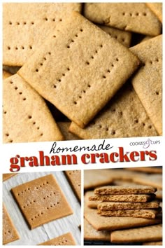 homemade graham crackers are the perfect snack to eat