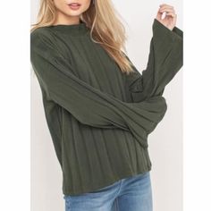 Hunter Green Mock Neck Bell Sleeve Top Oversized Olive Top For Fall, Trendy Olive Tops For Winter, Casual Mock Neck Top For Spring Layering, Olive Stretch Tops For Fall, Mock Neck Top, Lush Green, Hunter Green, Bell Sleeve, Mock Neck