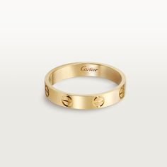 CRB4085000 - LOVE wedding band - Yellow gold - Cartier Cartier Wedding Bands, Cartier Love Wedding Band, Cartier Gold, Cartier Love Ring, Bracelet Love, Ringe Gold, Gold Band Ring, Cartier Love, White Gold Band