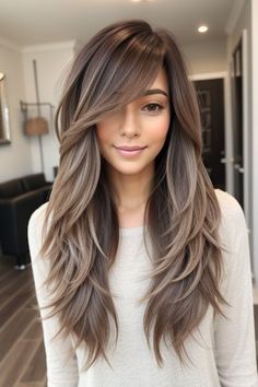 28+ Long Hairstyles for Fine Hair Women 1 Long Hairstyles For Fine Hair, Curl Hairstyles, Long Fine Hair, Fine Hair Styles For Women, Hairstyles For Fine Hair, Brunette Balayage Hair, Hair Women, Hair Makeover, Hair Color And Cut