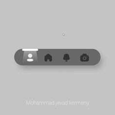 an image of a gray button on a grey background with the words mohammadj jaad kermany