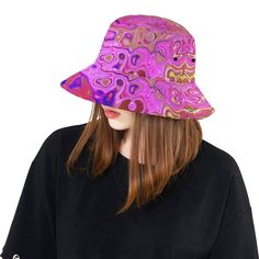 These Bucket Hats feature a Hot Pink Marbled Colors Abstract Retro Swirl Original Design and will keep the Sun off your face on your trips to the Beach! The Unisex construction make it perfect for Women, Men, Teens and Tweens. Made from Chino Cotton Twill – these bucket hats are soft, comfortable, and fun! This Original Digital Oil Painting by My Rubio Garden features a Hot Pink Marbled Colors Abstract Retro Swirl Liquid Art Painting with Colorful Magenta, Lime Green, Blue and Red Rainbow Accent Bucket Hats For Women, Liquid Art, Garden Features, Bucket Hats, Cotton Twill, Lime Green, Original Design, Hats For Women, Original Designs