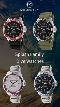 Add a “splash” of color to your outfit with our best-selling Splash model! Available in a wide array of colors, where one is sure to fit your style. Housed in a comfortable 38mm case, the Splash is a great fit for both men or women. It also features 200M of water-resistance and a screw-down crown. womens watch, mens watch, dive watch, colorful watch, colorful womens watch, colorful dive watch, womens dive watch, unisex watch Unisex Watches, 200m, Dive Watches, Breitling Watch