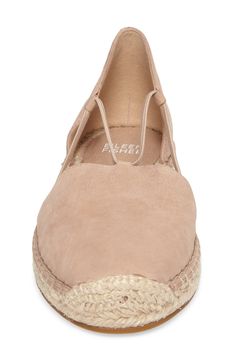 Smooth leather balances the earthy jute trim on this casual d'Orsay flat perfect for everyday wear. Elastic straps Leather upper and lining/rubber sole Imported Women's Shoes Flat Espadrilles, Eileen Fisher, Chukka Boots, Womens Flats, Smooth Leather, Nordstrom Rack, Leather Straps, Espadrilles, Leather Upper