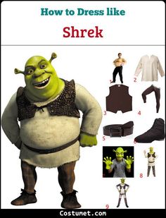 an image of how to dress like shrek