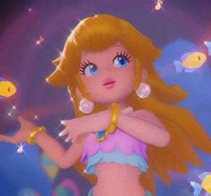 Mario Princess Trio Pfp, Princess Peach Profile Pic, Game Pp, Mario Wallpaper Aesthetic, Mermaid Peach, Princess Peach Wallpaper, Princess Peach Pfp, Summer Pfp, Mario Princesses