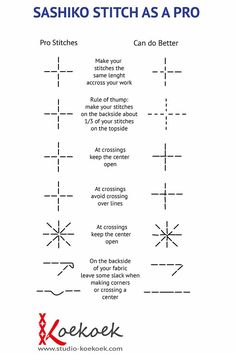 the sashiko stitch as a pro instructions for beginners to learn how to sew