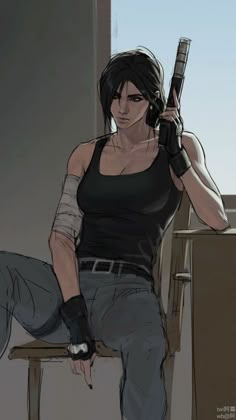 Lara Croft, 판타지 아트, Art Anime, Art Reference Photos, A Drawing, 그림 그리기, Art Reference Poses, Fantasy Character Design, Pretty Art