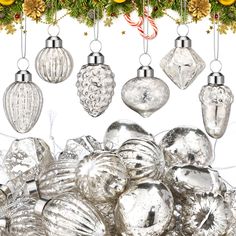 PRICES MAY VARY. Christmas Ornaments Set: the package contains 24 pieces mini glass vintage ornaments, come with 6 different styles, feature with 1.2inch in diameter, delicate and charming, creating a cohesive look on your Christmas tree with these vintage glass Christmas balls, and perfect for adding a traditional and elegant look to your Christmas holiday display Vintage Christmas Balls: our christmas tree ornament set includes a variety of glass hanging Christmas balls in different shapes, from classic round ornaments to unique diamond designs, filled with a strong retro sense, there is something for everyone in this set; The mini vintage ornaments are must-haves for collectors and those who appreciate the vintage Christmas decoration trend, ideal for adding a touch of charm to small tr Vintage Christmas Balls, Vintage Christmas Tree Decorations, Copper Christmas, Glass Christmas Balls, Mercury Glass Christmas, Glass Ball Ornaments, Holiday Display, Round Ornaments, Christmas Ornament Sets