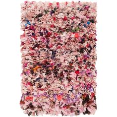 an area rug with many different colors and patterns on it, including pinks, purples