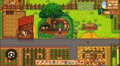 an image of a farm with animals and plants in the game's screenshot