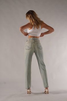 DESCRIPTIONThe Ex-Boyfriend is back and better with our newest wash— Rickie. This vintage-inspired, light wash is the perfect addition to everyone’s closet. The Ex-Boyfriend is a wedgie fit featuring a fitted waist and a straight leg bottom that flatters your bum while elongating your legs. DETAILSHigh-Rise Style Straight Leg Vintage Wash Button Fly 30" Inseam14" Leg Opening100% Cotton Model is 5'7 wearing size 24. CRAFTED BY HAND, JUST FOR YOU Size up if measurements are in between sizes. Soft-washed Denim Jeans For Spring, Spring Soft-washed Denim Jeans, Washed Jeans For Day Out, Everyday Faded Washed Jeans, Trendy Washed Jeans For Day Out, Soft-washed Medium Wash Bottoms For Spring, Spring Medium Wash Soft-washed Bottoms, Spring Soft-washed Medium Wash Bottoms, Everyday Summer Fitted Jeans