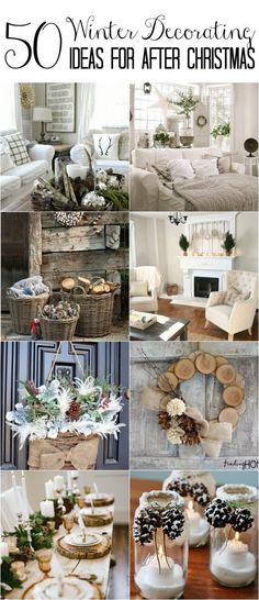 christmas decorating ideas for the living room, dining room and bedroom in one place