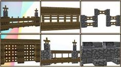 the screenshot shows different stages of building materials and their construction options for each project