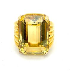 18K Yellow Gold Cocktail Emerald Cut Citrine Ring Size 8 A perfect gift for your loved one for any special occasion or holiday! Ring Length: 33.28mm Ring Width: 27.79mm Gemstone: Citrine Item will be placed in a gift box. Luxury Faceted Yellow Ring, Fine Jewelry Yellow Faceted Ring, Yellow Faceted Fine Jewelry Rings, Yellow Octagon Ring For Anniversary, Yellow Gemstone Ring For Formal Occasions, Formal Yellow Gemstone Ring, Yellow Octagon Anniversary Ring, Gold Faceted Sapphire Ring For Formal Occasions, Yellow Faceted Topaz Ring For Anniversary