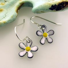 Flower Earrings small enameled earrings by KathrynRiechert on Etsy Enamel Jewelry For Spring Gifts, Spring Enamel Jewelry As Gift, Spring Enamel Jewelry For Gifts, Hand Painted Jewelry As Spring Gift, Hand Painted Jewelry For Spring Gift, Spring Gift Enamel Jewelry, Nickel-free Enamel Flower Earrings Gift, Gift Nickel-free Enamel Flower Earrings, Flower-shaped Enamel Flower Earrings For Gift