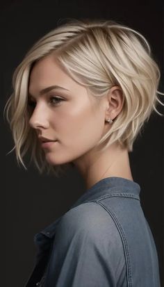 2024 Ultimate Guide: Top 22 Trending Haircuts for Fine Hair - Style & Elegance Κούρεμα Bob, Messy Short Hair, Short Bob Haircuts, Penteado Cabelo Curto, Short Blonde, Haircuts For Fine Hair, Short Hair Haircuts, Short Blonde Hair