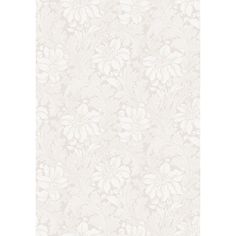 a white wallpaper with flowers on it