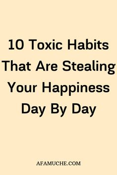 Habits List, Toxic Habits, How To Focus Better, Life Coaching Tools, Break Bad Habits, Before Going To Bed, Life Improvement, Before Bed, Good Habits