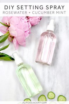 Do you love dewy, glowing skin? If so, you’ll love this ultra-moisturizing, natural DIY makeup setting spray that you can make at home. Set your makeup and re-hydrate your skin with rosewater, glycerin and cucumber extract. This simple, all-natural recipe contains no synthetic fragrances, dyes, or silicones. Perfect for all skin types, especially dry or sensitive skin. Soothing and non-irritating. #diy #diybeauty #settingspray #diyrecipes #diyrecipe #glowingskin Diy Setting Spray, Make Up Spray, Diy Makeup Setting Spray, Skin Care Routine For 20s, Makeup Setting Spray, Diy Skincare, Natural Diy, Skin Care Recipes