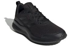 adidas Alphacomfy 'Triple Black' GZ3466 (SNKR/Cozy/Unisex/Low Top/Breathable) Comfortable Black Moisture-wicking Sneakers, Triple Black, Low Top, Running Shoes, Adidas, Running, Black