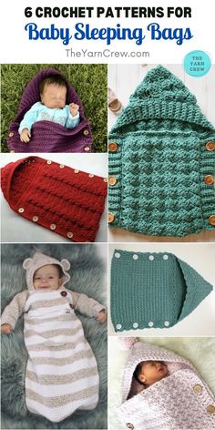 crochet patterns for baby sleeping bags