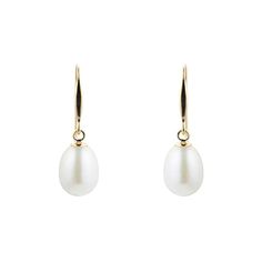 9ct Yellow Gold Freshwater Pearl Drop Earrings Freshwater Pearl Drop Earrings, Pearl Drop Earrings, Pearl Drop, Fresh Water, Freshwater Pearls, Yellow Gold, Drop Earrings, Yellow, Gold