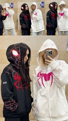 Spider Man Outfits Woman, Spider Man Things, Spider Man Outfits Ideas, Spider Man Clothes, Hood Outfits Men, Spider Web Hoodie, Hood Outfits, Spider Man Hoodie, Spider Man Costume