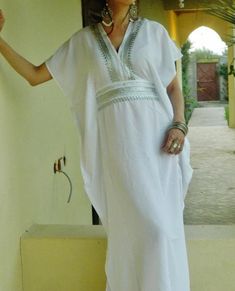 Spring White Kaftan, Caftan, maxi dress, Bridesmaid robe, white marine One Size Resort Kaftan, Moroc Kaftan Loungewear, Arabian Nights Dress, Maternity Gifts, Summer Caftan, White Kaftan, Luxe Lounge, Beach Kaftan, For Christmas, Moroccan Kaftan