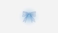 a blue bow on a white background