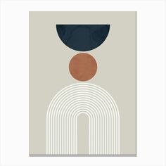 an art print with three circles on it