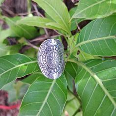 sterling silver statement ring handmade boho ring full finger ring. size - 9 1/2 LARGE SILVER RING,MEDITATION RING,GIFT FOR MOTHER OR GIRL, Adjustable Silver Dome Ring, Unique Stamped Silver Rings, Unique Stamped Oval Ring, Bohemian Sterling Silver Flower Ring, Bohemian Silver Round Rings, Nickel Free Silver Rings For Festival, Nickel-free Silver Rings For Festival, Unique Open Ring For Festival, Handmade Spiritual Midi Rings