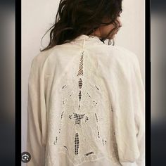 Beautifully Crafted, So Chic, Great For A Summer Beach Party. Coachella Vibe. Coachella Vibes, Boho Items, Embroidered Kimono, Summer Beach Party, Free People Boho, Free People Jacket, Boho Kimono, Black Mini Skirt, Front Design