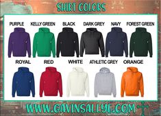 men's hoodies and sweatshirts with different colors on the front, in multiple styles