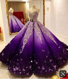 Purple Ball Gown, Purple Party Dress, Fest Outfits, Pretty Prom Dresses, Satin Prom Dress, Ball Gowns Prom