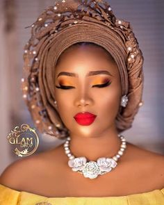 Asian Bridal Wear, Nigerian Bride, African Hats, Ladies Hats, Head Dress