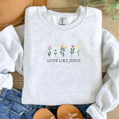 This Gender-Neutral Adult Sweatshirts item by AwakeDesignsCo has 2 favorites from Etsy shoppers. Ships from United States. Listed on 17 Sep, 2023 Christian Crewneck, Christian Merch, Love Like Jesus, Christian Clothing, Faith Based