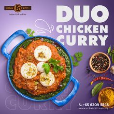 One platter of perfection, dual chicken curries, and endless satisfaction.  Elevate your taste sensations with our flavor loaded Duo Chicken Curry! Non Veg Food Indian, Chicken Curry Photography, Indian Food Creative Ads, Chicken Social Media Design, Biryani Creative Post, Biryani Social Media Post, Non Veg Food, Indian Food Creatives Social Media, Milk Advertising