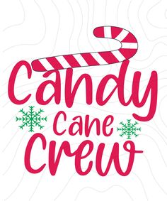 candy cane crew svg file